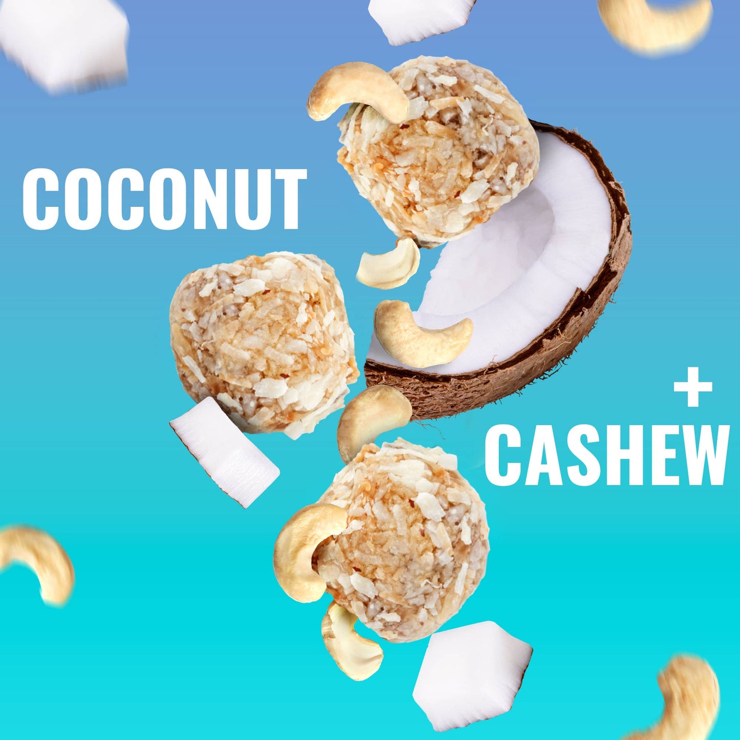 The GFB: Coconut Cashew Gluten Free Protein Bites